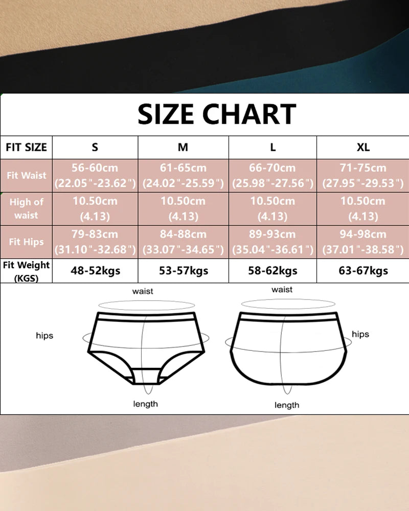 Finetoo Culotte Sans Couture Taille Haute 8 Pièces