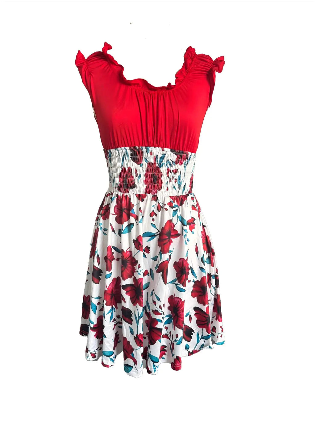 Robe femme manches courtes florale