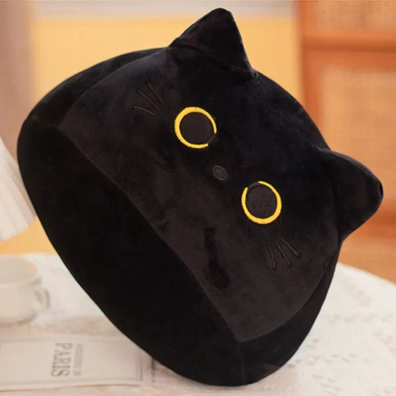 Kawaii schwarze Katze Plüschtier 20cm Weiche Zimmerdekoration