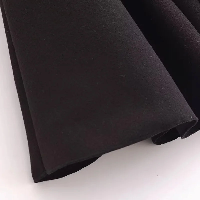 HXAO Cape Manteau Oversize Noire à Manches Larges Évasées