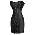 Überbrustkorset aus Satin mit Schnürung im Gothic-Stil – Große Größen