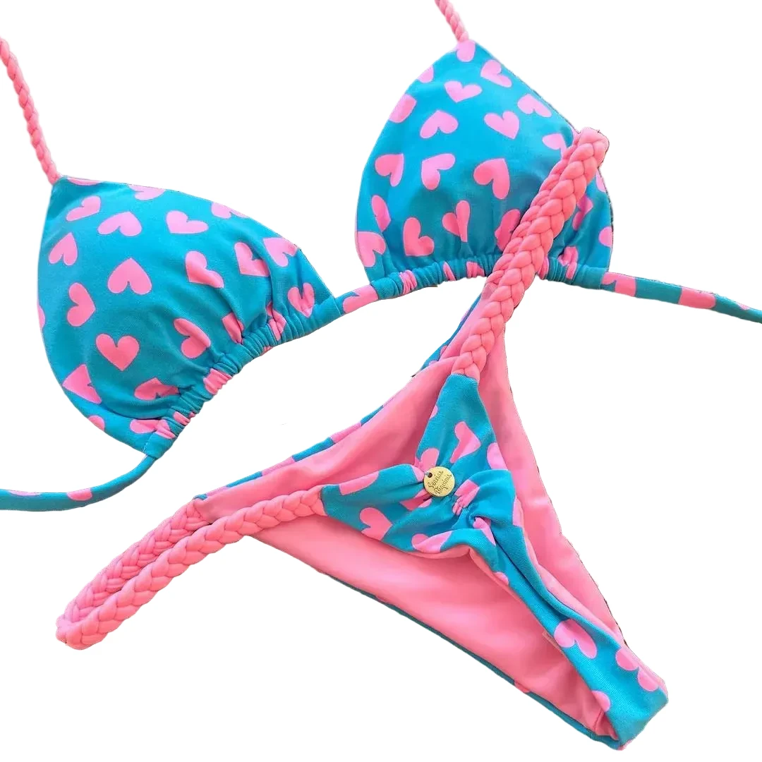 Les Secrets de Léa – Bikini imprimé G-string dos nu Ilona