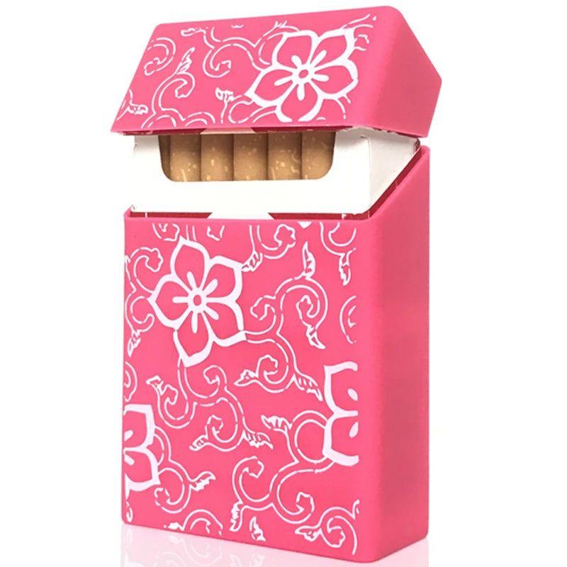 Zigarettenetui aus Silikon in Totenkopfform, Fassungsvermögen: 20 Zigaretten, für Damen und Herren