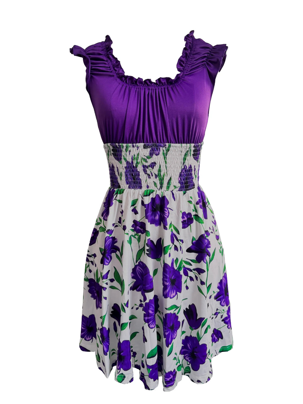 Robe femme manches courtes florale