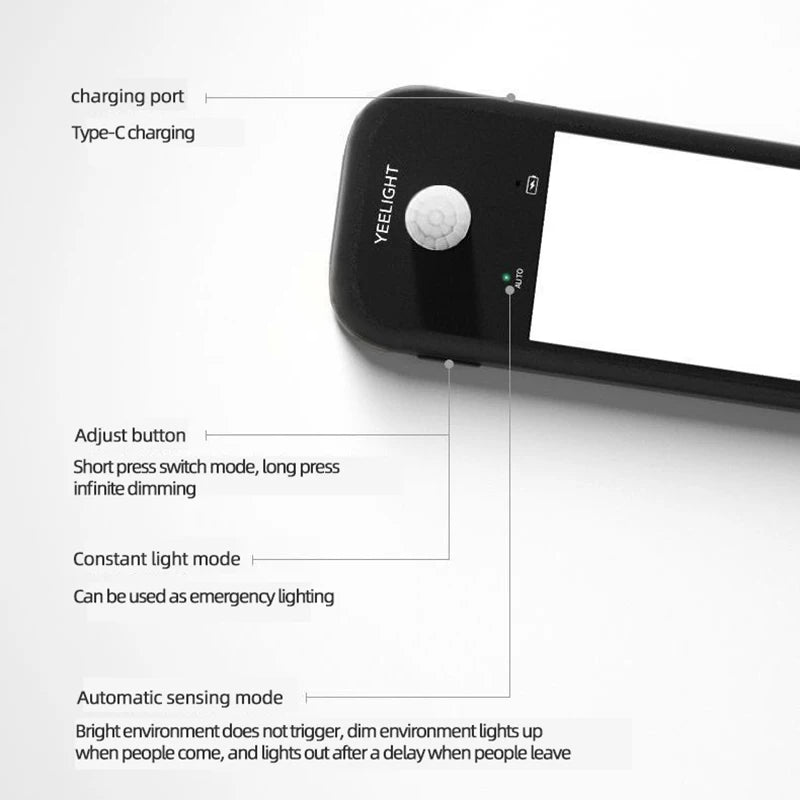 Yeelight Wiederaufladbares LED-Nachtlicht mit Bewegungserkennung