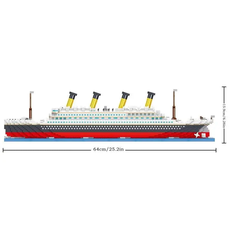 Kit Titanic Construction Pour Enfants Croisière Soleil 4404 Pièces Mini Briques Modèle Décoration Bureau Cadeau Noël by LSDLBoutique.ch