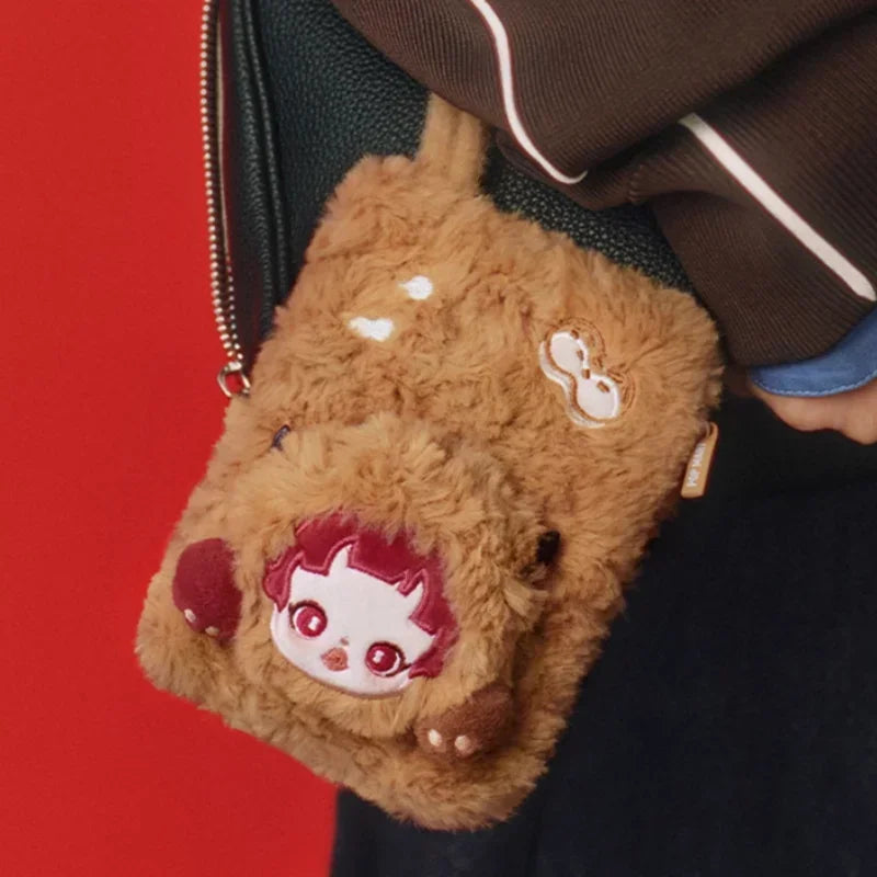 POP MART SkullPanda Mini Bag Blind Box Plush Brown