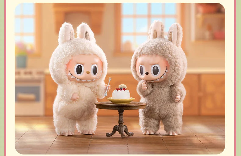 POP MART Die Monster Labubu Macaron Braune Vinylfigur