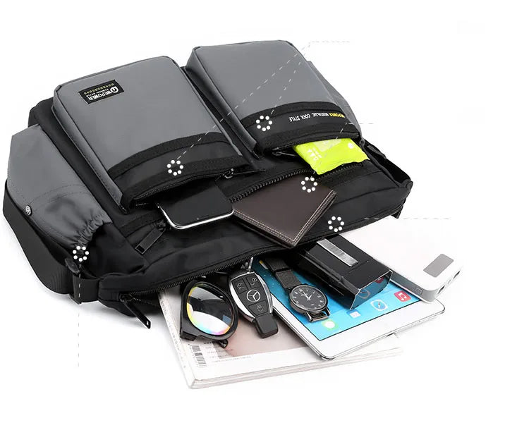 Miflame Sac À Bandoulière Oxford Multicouche Nylon