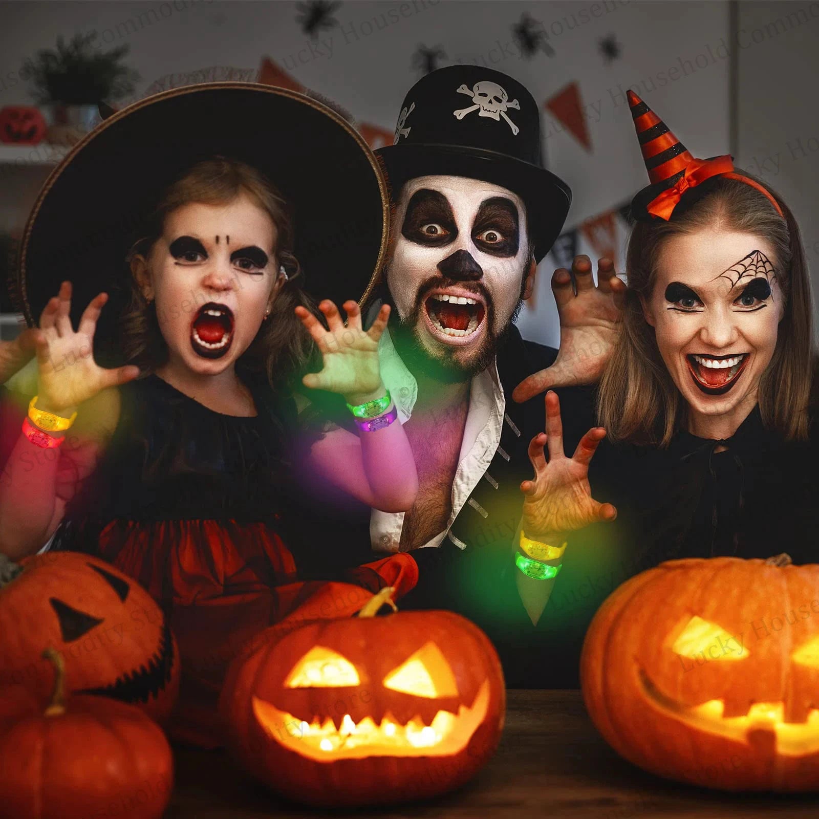 LED-Musikarmbänder mit Sprachsteuerung, mehrfarbig, langlebig