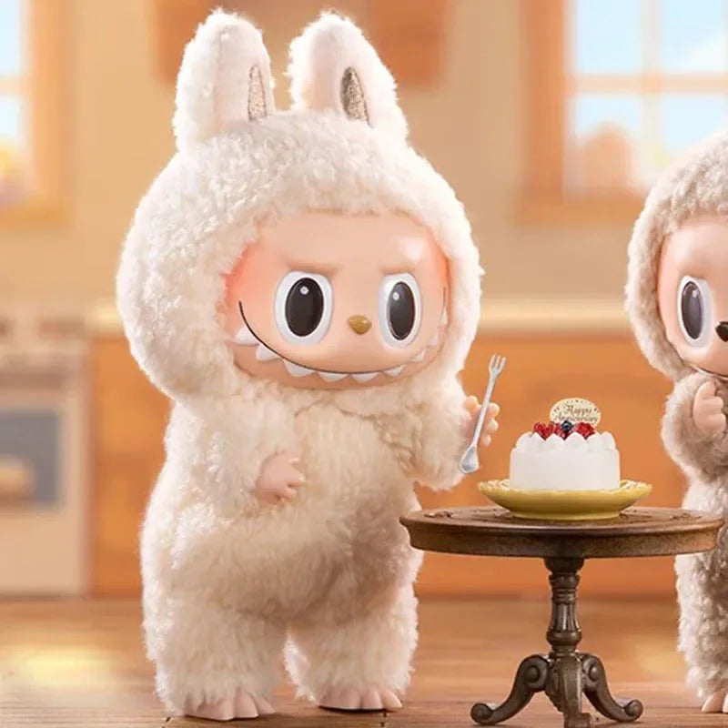 POP MART Die Monster Labubu Macaron Braune Vinylfigur