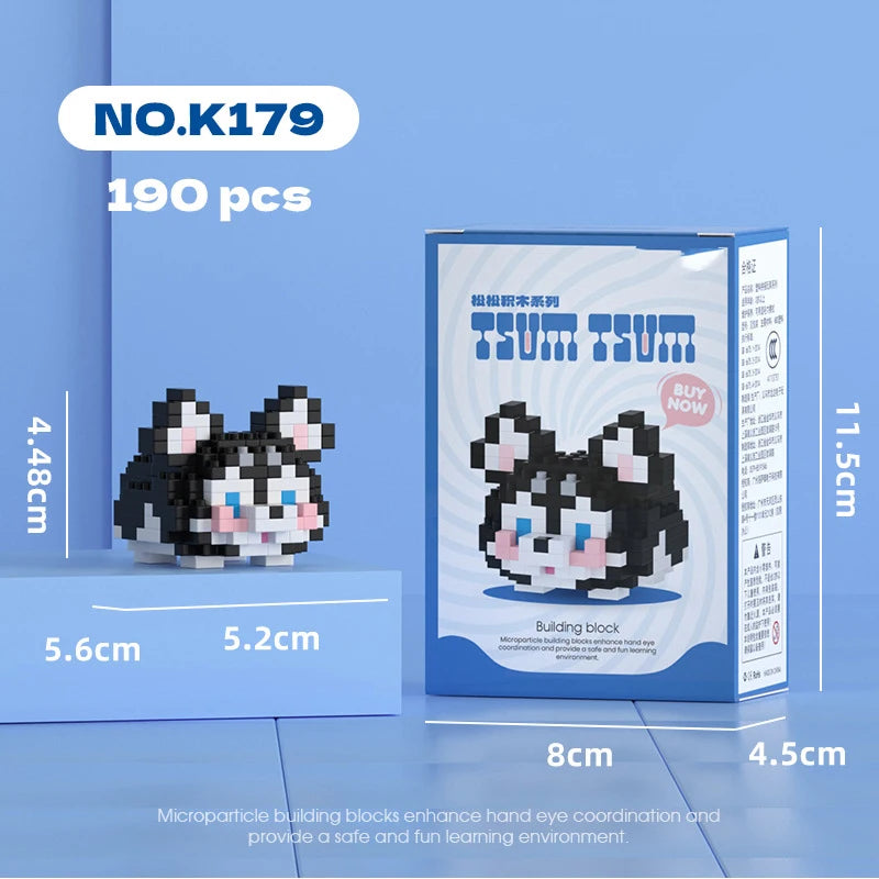 Mini Blocs De Construction Animal Chiens Chats Kit A Assembler Jouets Educatifs Pour Enfants 10 12 Ans Cadeau by LSDLBoutique.ch