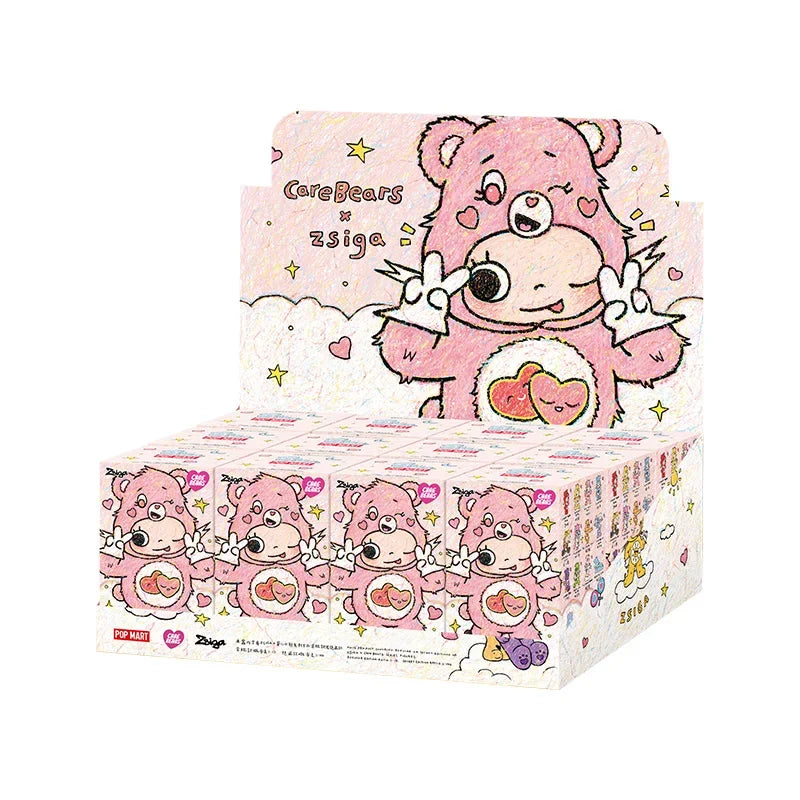 POPMART CareBears x Zsiga série boîte aveugle devinez sac décoration de bureau modèle mignon cadeau fille sac aveugle jouets Figure d'anime by LSDLBoutique.ch