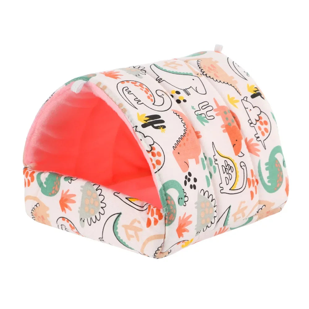 Lit De Couchage Dessin Animé Mignon Pour Lapin Souris Hamster Animal De Compagnie Maison Hivernale Chaude En Flanelle by LSDLBoutique.ch