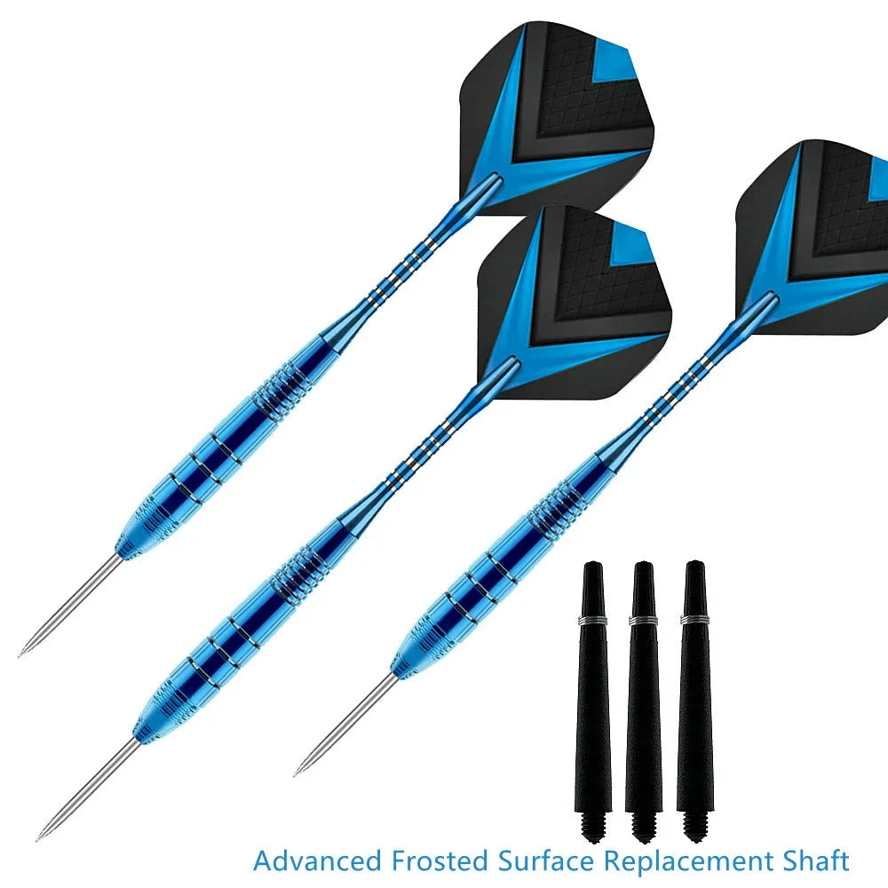 3 Stück lila Aluminiumspitzen-Metalldarts