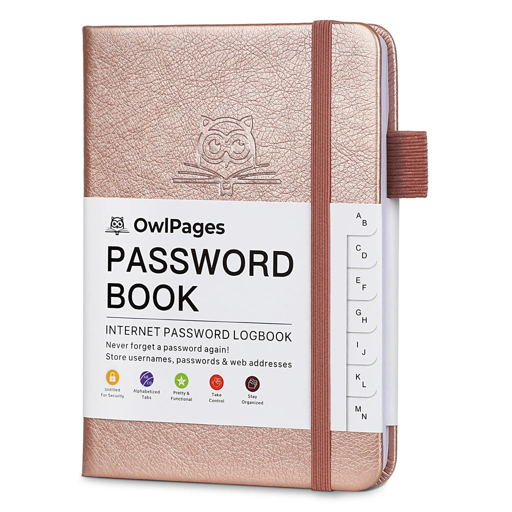 Password Notebook with Hardcover and Alphabetical Tabs
