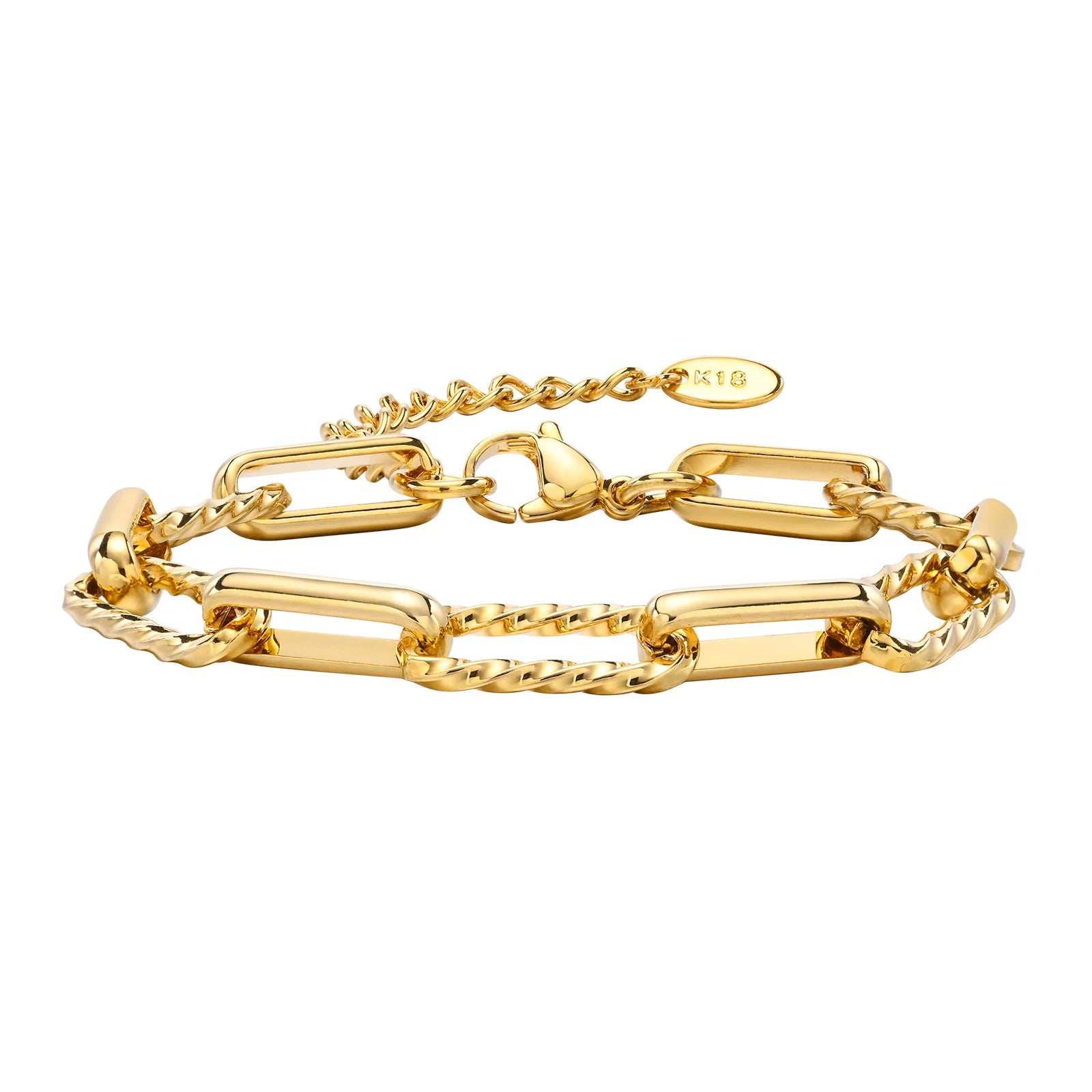 Bracelet trombone réglable – Acier inoxydable