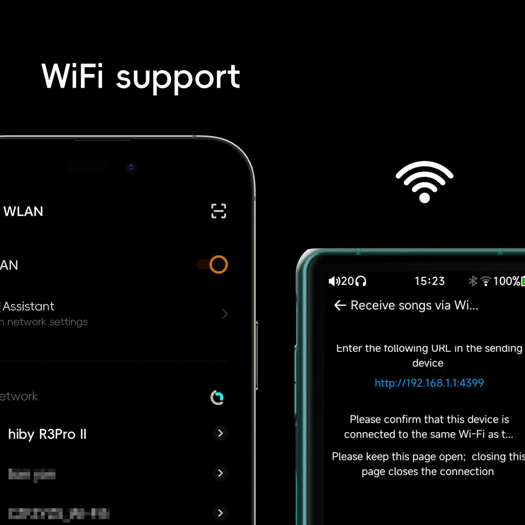 HiBy Lecteur HiFi Portable Double CS43198 DAC 4000mAh