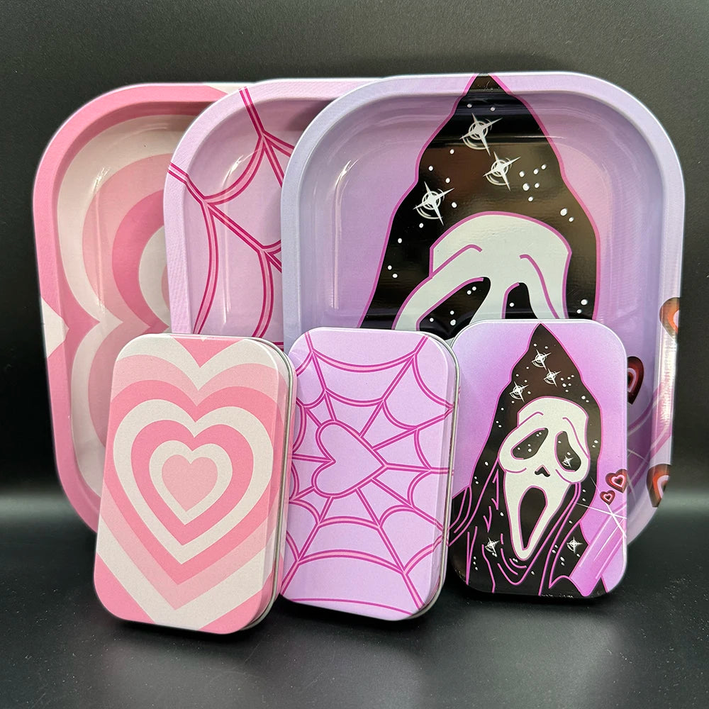 Drehunterlage 18x14 cm Weißblech für Tabak 2 Stück