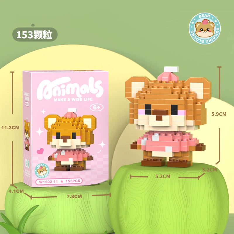 Ensemble De Briques Animaux Micro Blocs De Construction Pour Enfants Adultes Décoration Jouets Compatibles Lego ABS by LSDLBoutique.ch