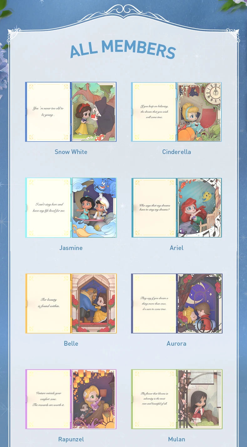 POP MART Disney Prinzessinnen Märchen Szenen-Set Blindbox