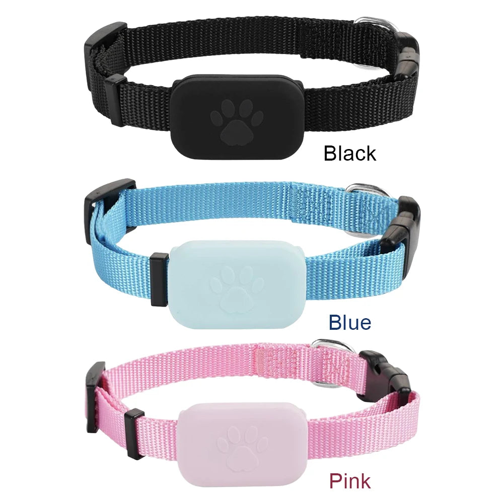Traceur GPS pour animaux de compagnie avec collier réglable