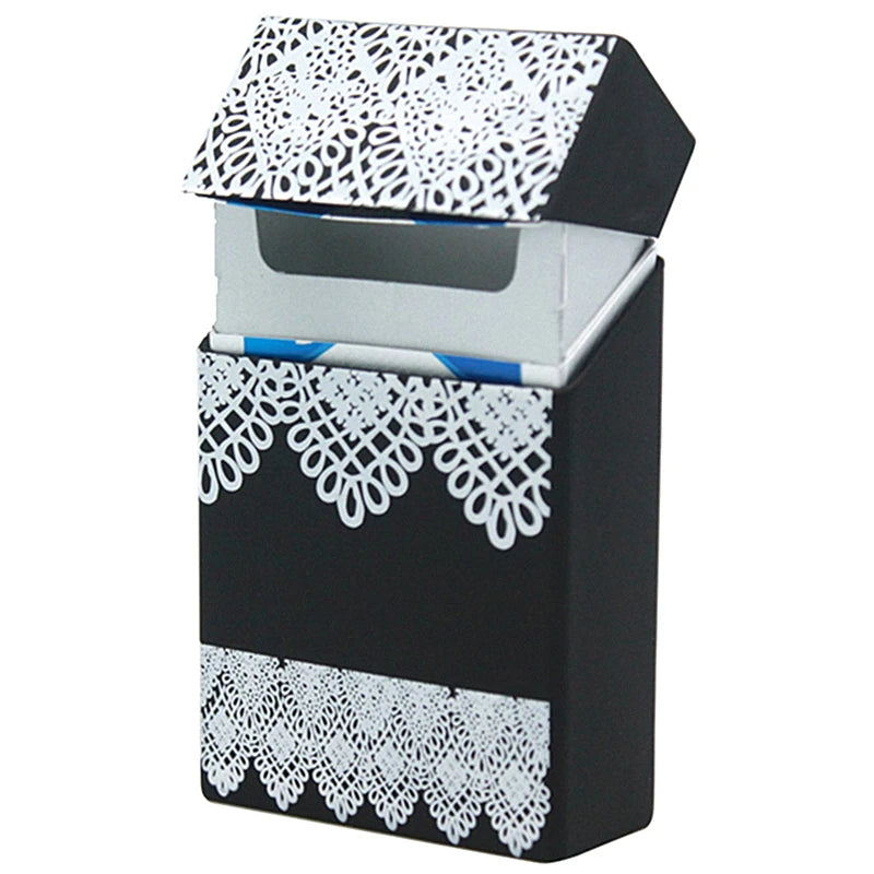 Zigarettenetui aus Silikon in Totenkopfform, Fassungsvermögen: 20 Zigaretten, für Damen und Herren