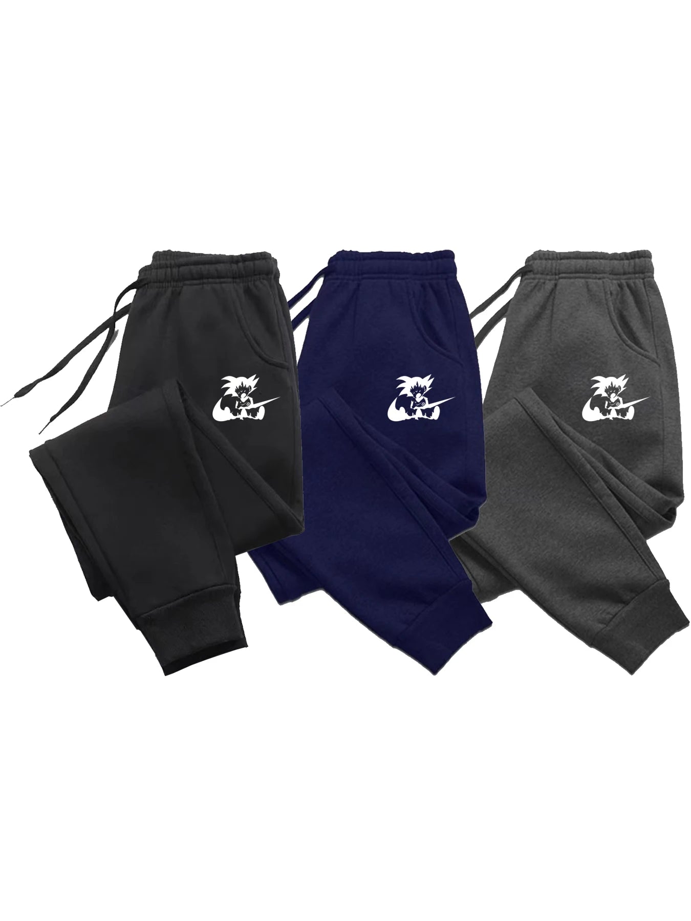 Ensemble Survêtement Homme 3 Pièces Pantalons Jogging Unis