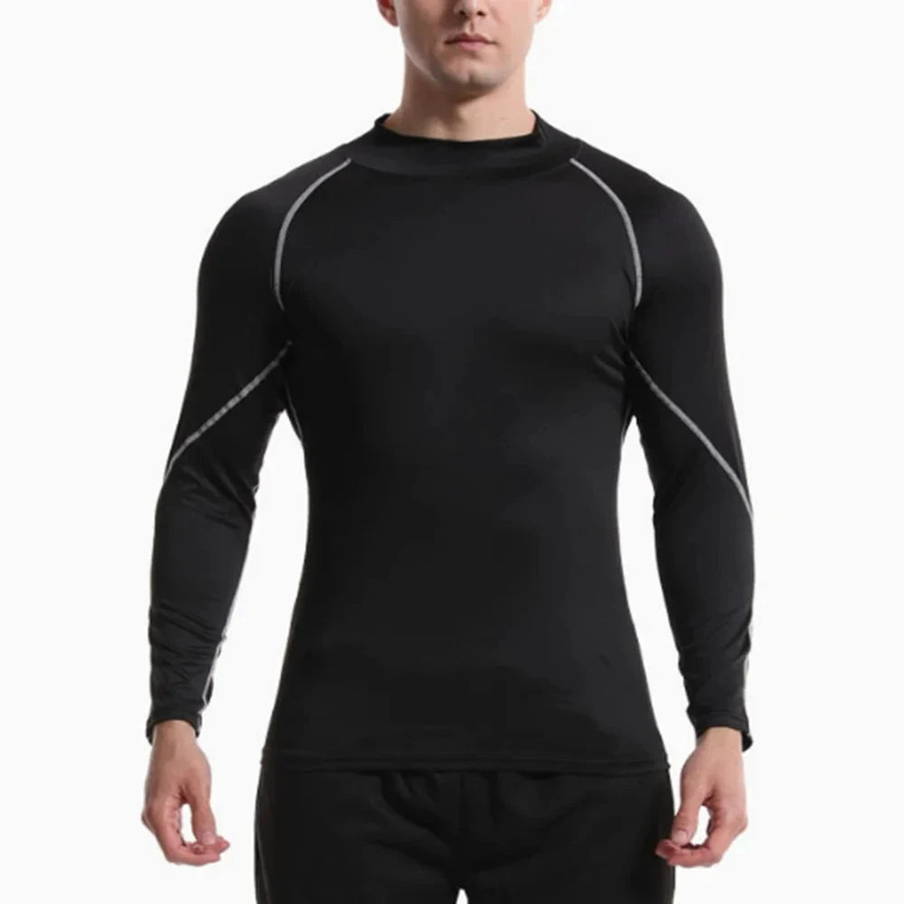 Red Bull Langarm-Kompressionsshirt Weiß Schnelltrocknend