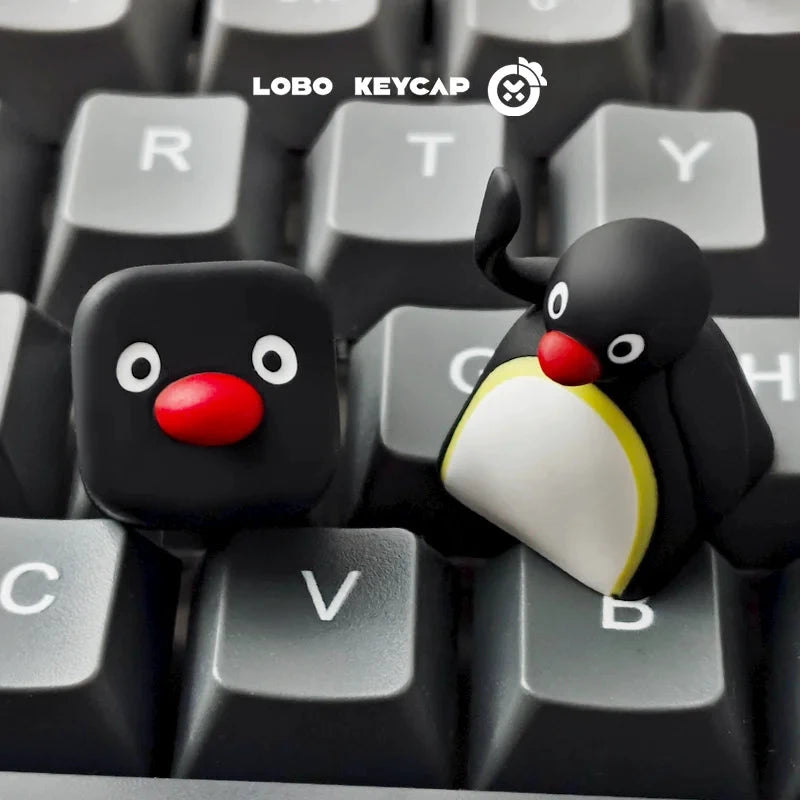 LOBO Kawaii Resin Penguin Keyboard Cover ESC