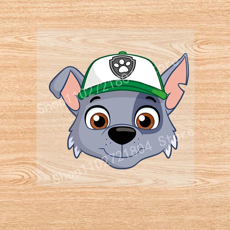 PAW Patrol-Autocollants de vêtements de dessin animé mignons, fer sur des patchs, autocollants de transfert de chaleur Anime Kawaii, cadeau de bricolage cool, fête de vacances by LSDLBoutique.ch