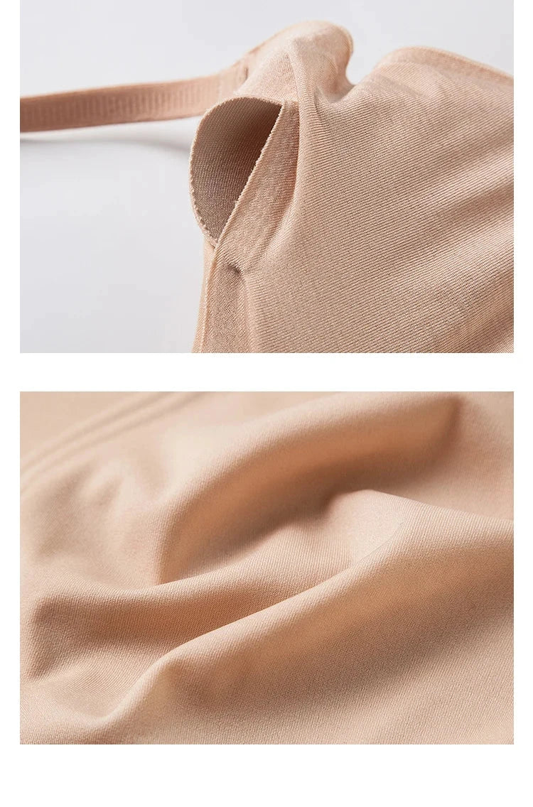 SuyaDream Nahtloser BH, 3/4-Cup, beigefarbenes Seidenfutter