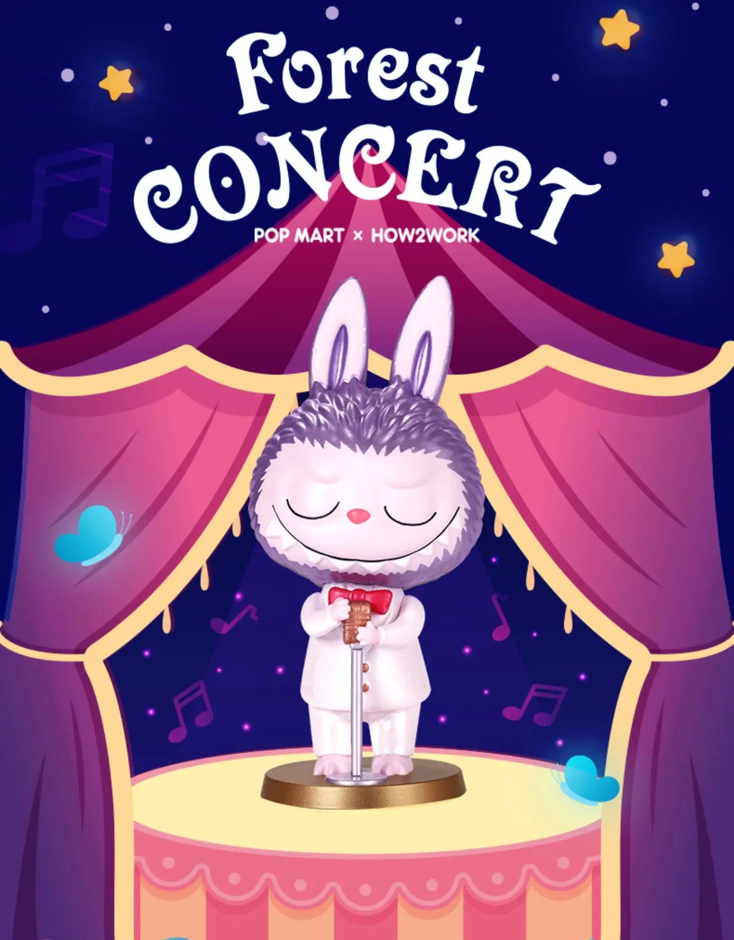 Pop Mart Labubu Forest Konzert PVC-Figurenkollektion