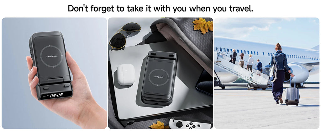 SwanScout 703A Chargeur Sans Fil MultiAppareils iPhone Apple Watch AirPods