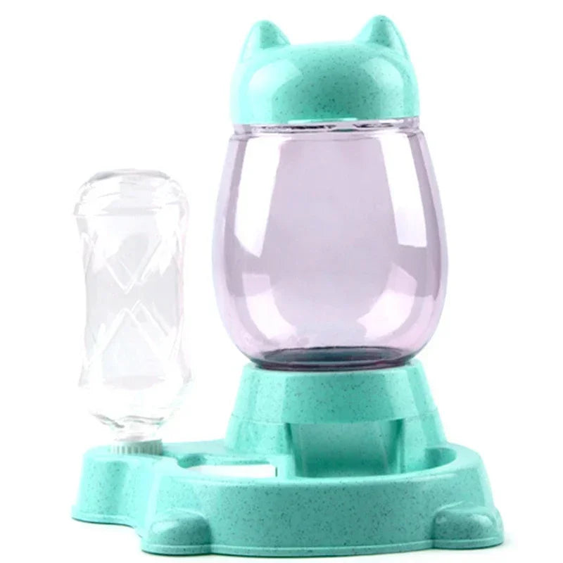 Distributeur Automatique Nourriture Et Eau Pour Chat Avec Double Réservoir Hydratation Et Élégance Fonctionnelle by LSDLBoutique