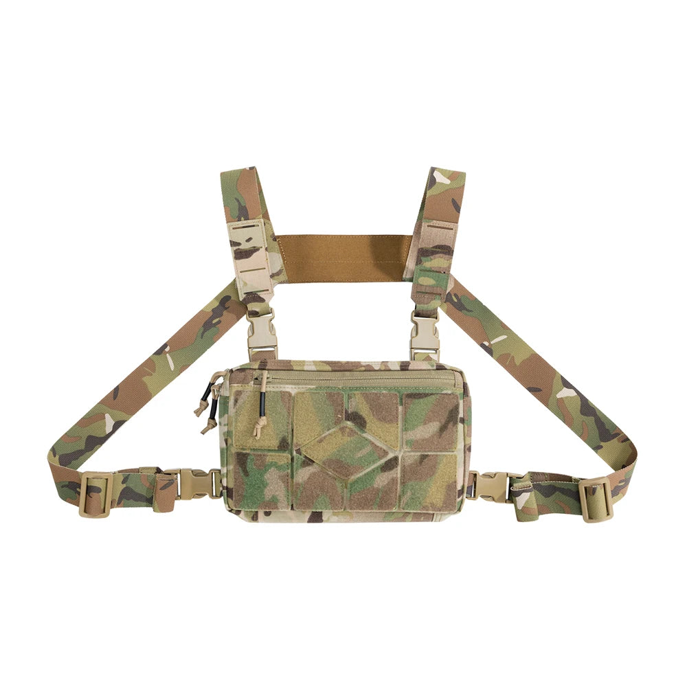 Spanker Taktische Brusttasche, Tarnmuster, Nylon Cordura, MOLLE