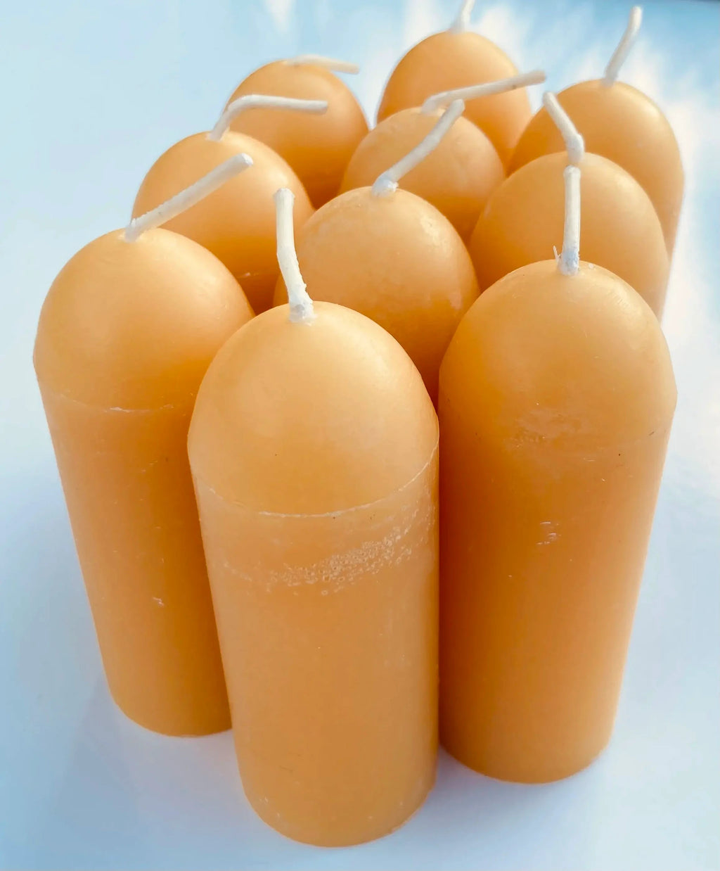 KAPPHERIS Handgefertigte, unparfümierte Bienenwachskerze