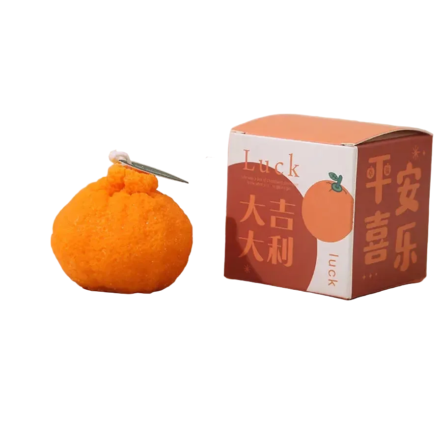 Internet-Berühmtheit Hässliche Orange Aromatherapie-Kerze, Sojawachs, kreatives Geschenk, Requisiten, Szenendekoration, Ornament