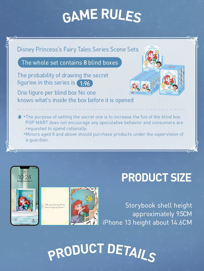 POP MART Disney Prinzessinnen Märchen Szenen-Set Blindbox