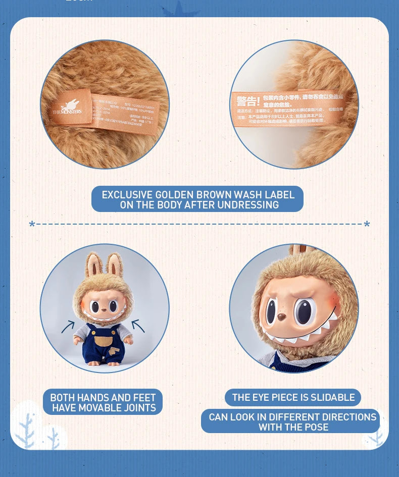 POP MART Labubu Time To Chill Beige Vinyl Plüschpuppe