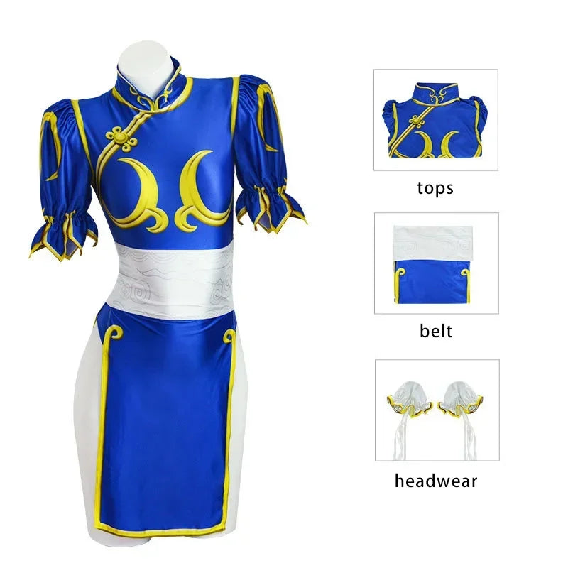 Chun-Li Cosplay-Kostüm — Street Fighter