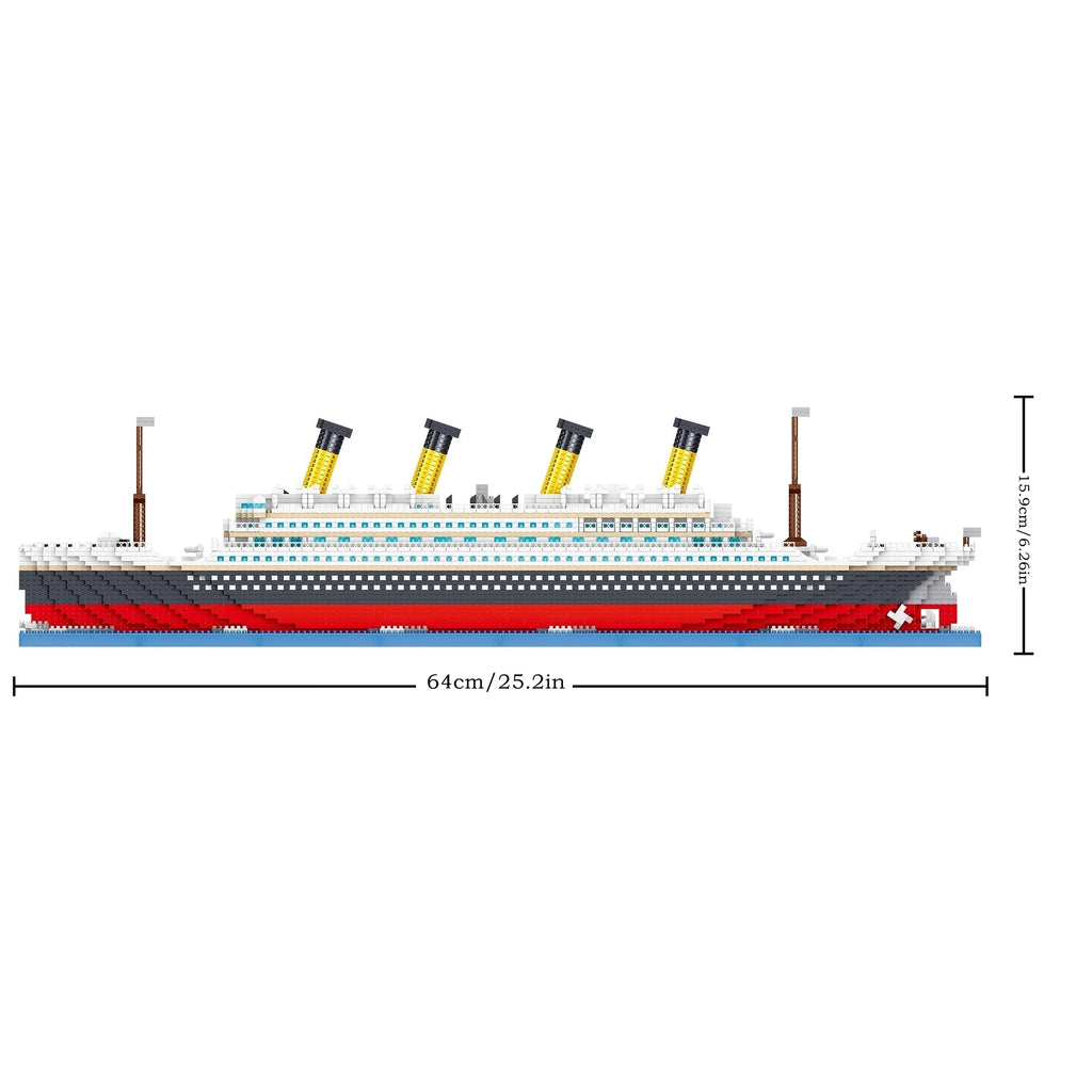 Kit Titanic Construction Pour Enfants Croisière Soleil 4404 Pièces Mini Briques Modèle Décoration Bureau Cadeau Noël by LSDLBoutique.ch