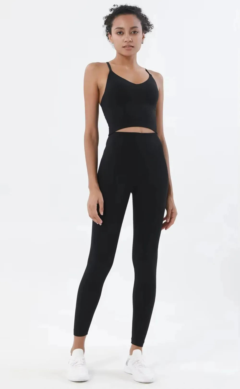 Naked Feeling Ensemble Sport Sans Couture Bleu Femme