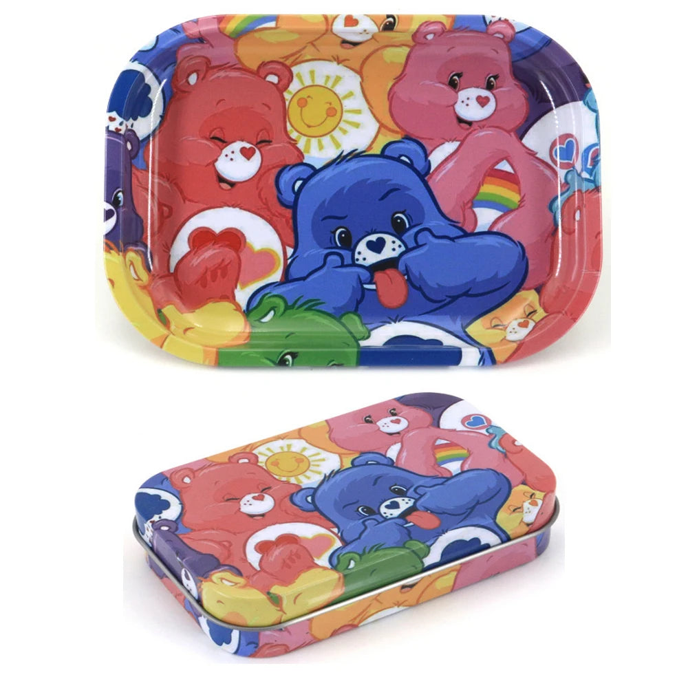 Drehunterlage 18x14 cm Weißblech für Tabak 2 Stück