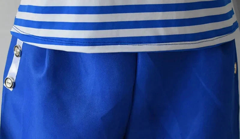 Cosplay Scoops Ahoy Robin und Steve Harrington Blaues Matrosenkostüm