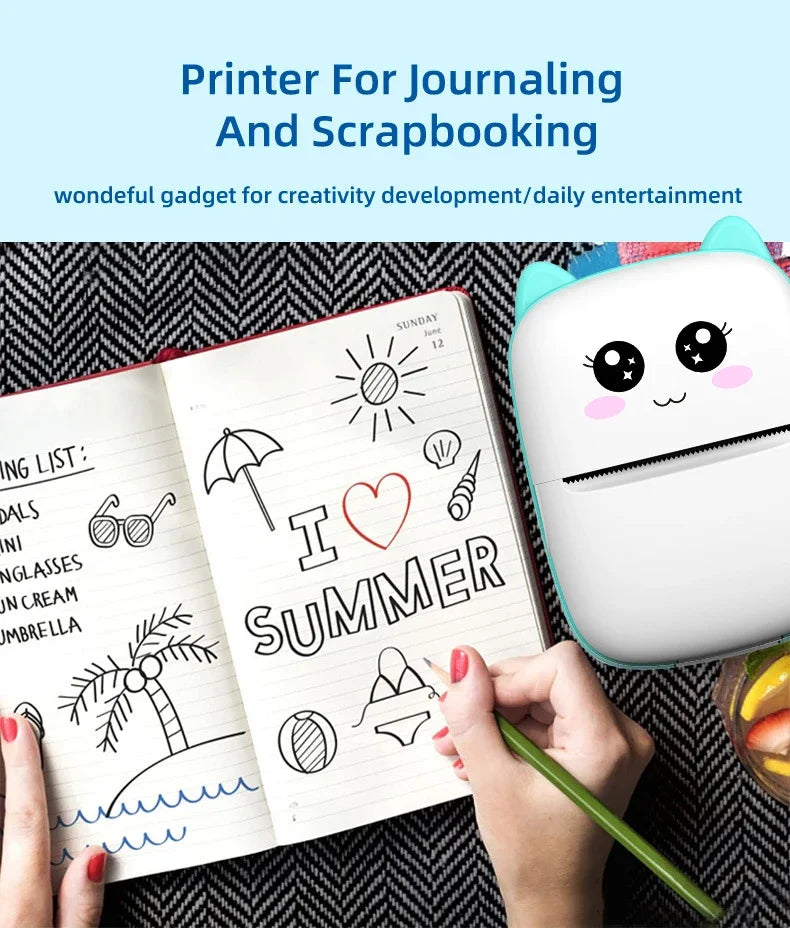 Imprimante Thermique Portable 58mm Bluetooth Sans Fil