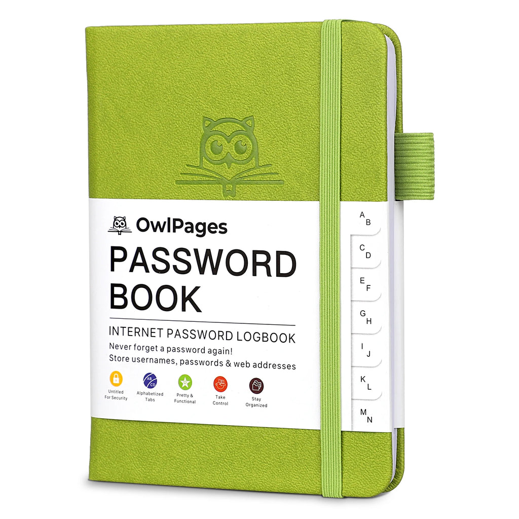 Password Notebook with Hardcover and Alphabetical Tabs