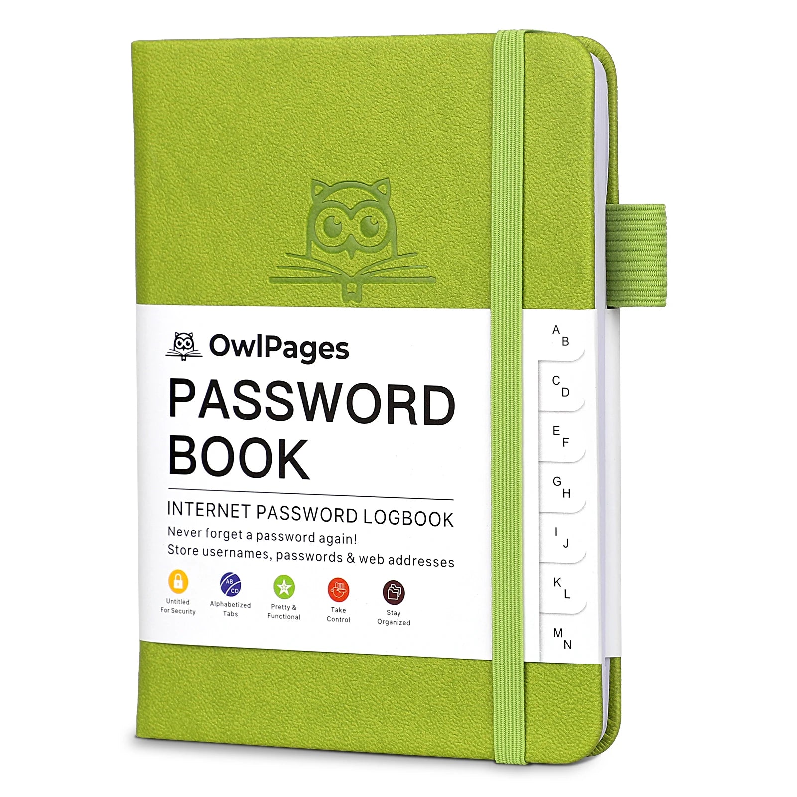 Password Notebook with Hardcover and Alphabetical Tabs