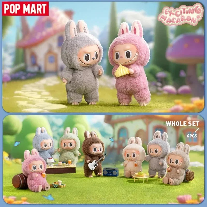 POP MART Die Monster Labubu Macaron Braune Vinylfigur