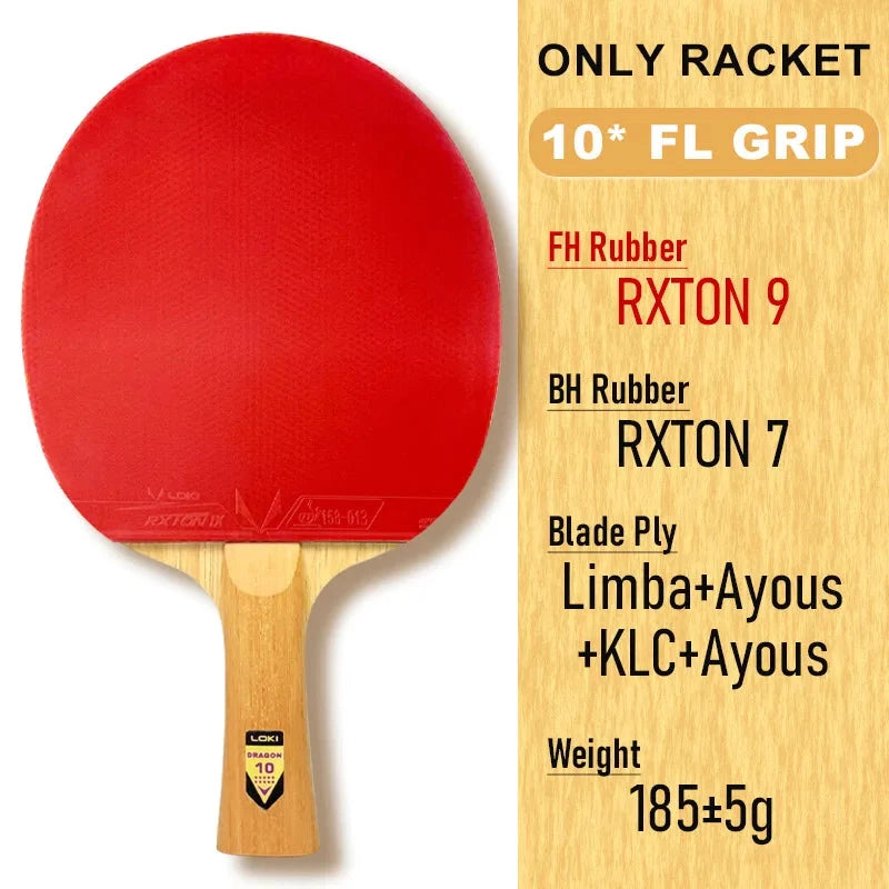 Loki Dragon Tischtennisschläger, 7-lagiges Carbonholz